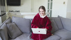 Winter TV Hoodie Blanket Winter Warm Home Clothes Women Men Oversized Pullover With Pockets