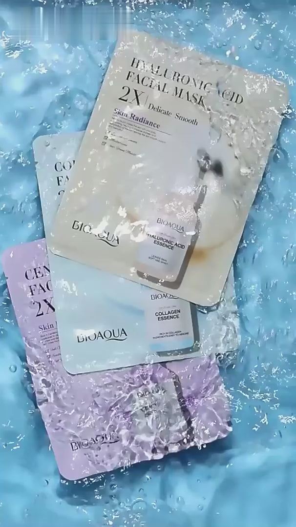 Collagen Face Mask Moisturizing Firming Face Sheet Mask Hyaluronic Acid Facial Masks Beauty Skin Care Gel Skin Care