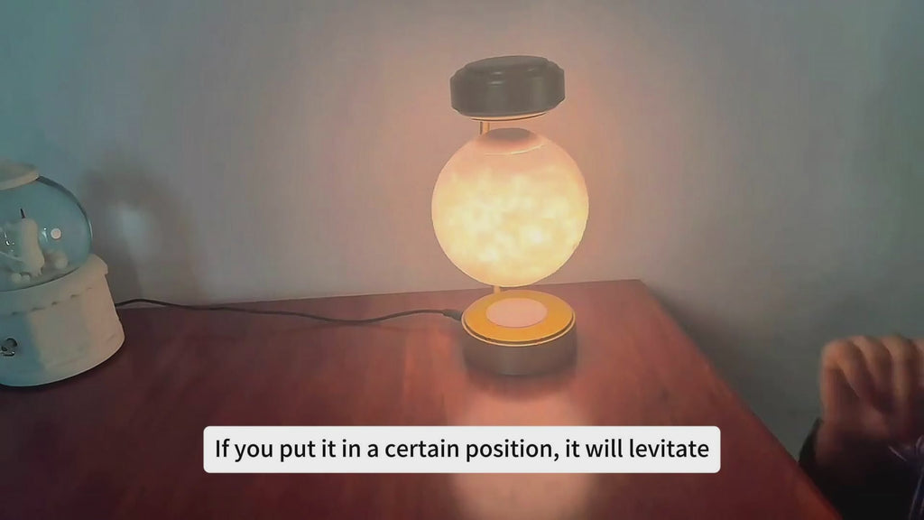 3D LED Moon Night Light Wireless Magnetic Levitating Rotating Floating Ball Lamp For School Office Bookshop Home Decoration