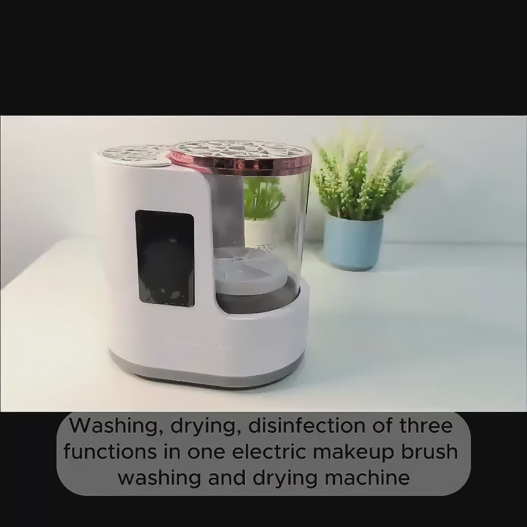 Electric Makeup Brush Cleaner Rechargeable Makeup Brushes Cleaning Tool Automatic Makeup Brush Cleaning Stand Device