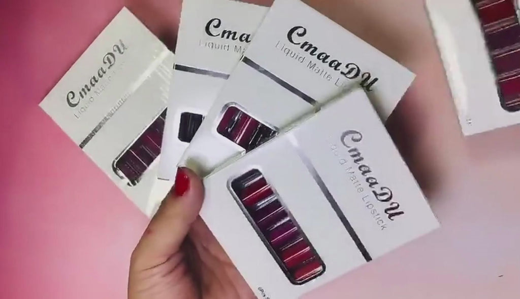 6 Boxes Of Matte Non-stick Cup Waterproof Lipstick Long Lasting Lip Gloss
