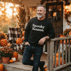 Spooky Season Sweatshirt on male model